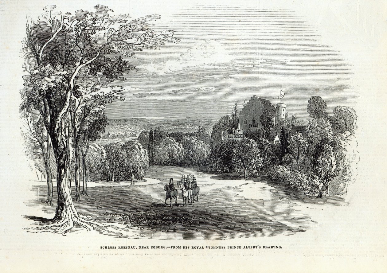 Schloss Rosenau, near Coburg, from 'The Illustrated London News', 30th ...