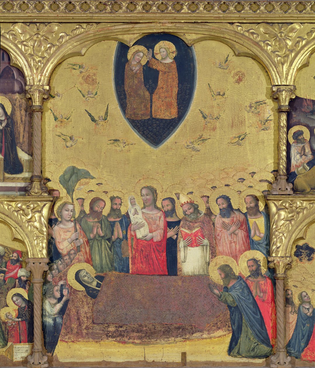 Polyptych of the Dormition of the Virgin (detail) by Pseudo Jacopino di Francesco