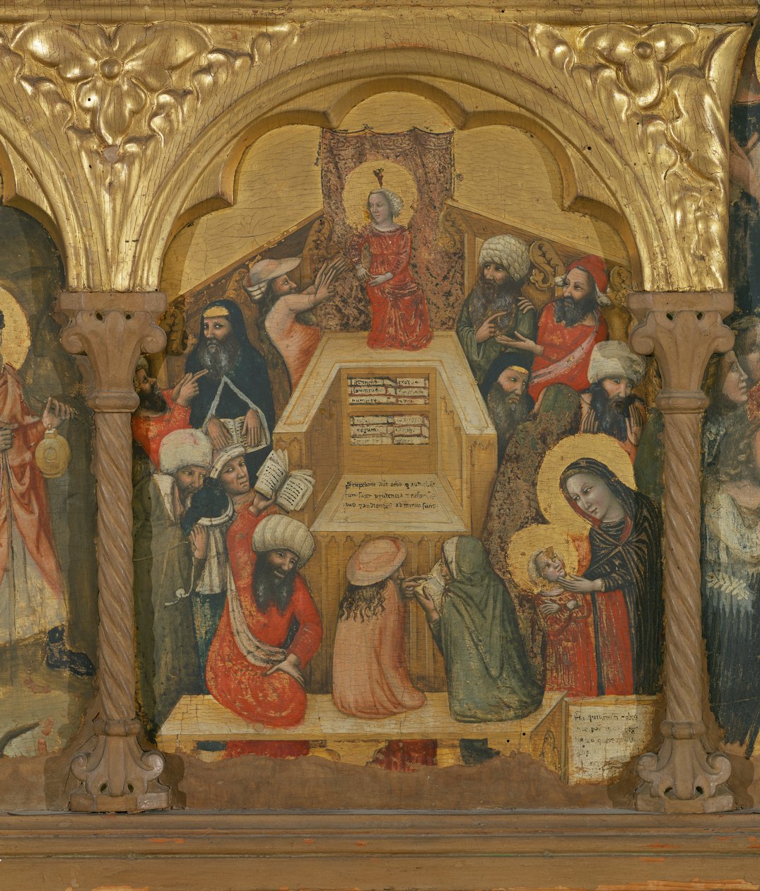 Polyptych of the Dormition of the Virgin (detail) by Pseudo Jacopino di Francesco