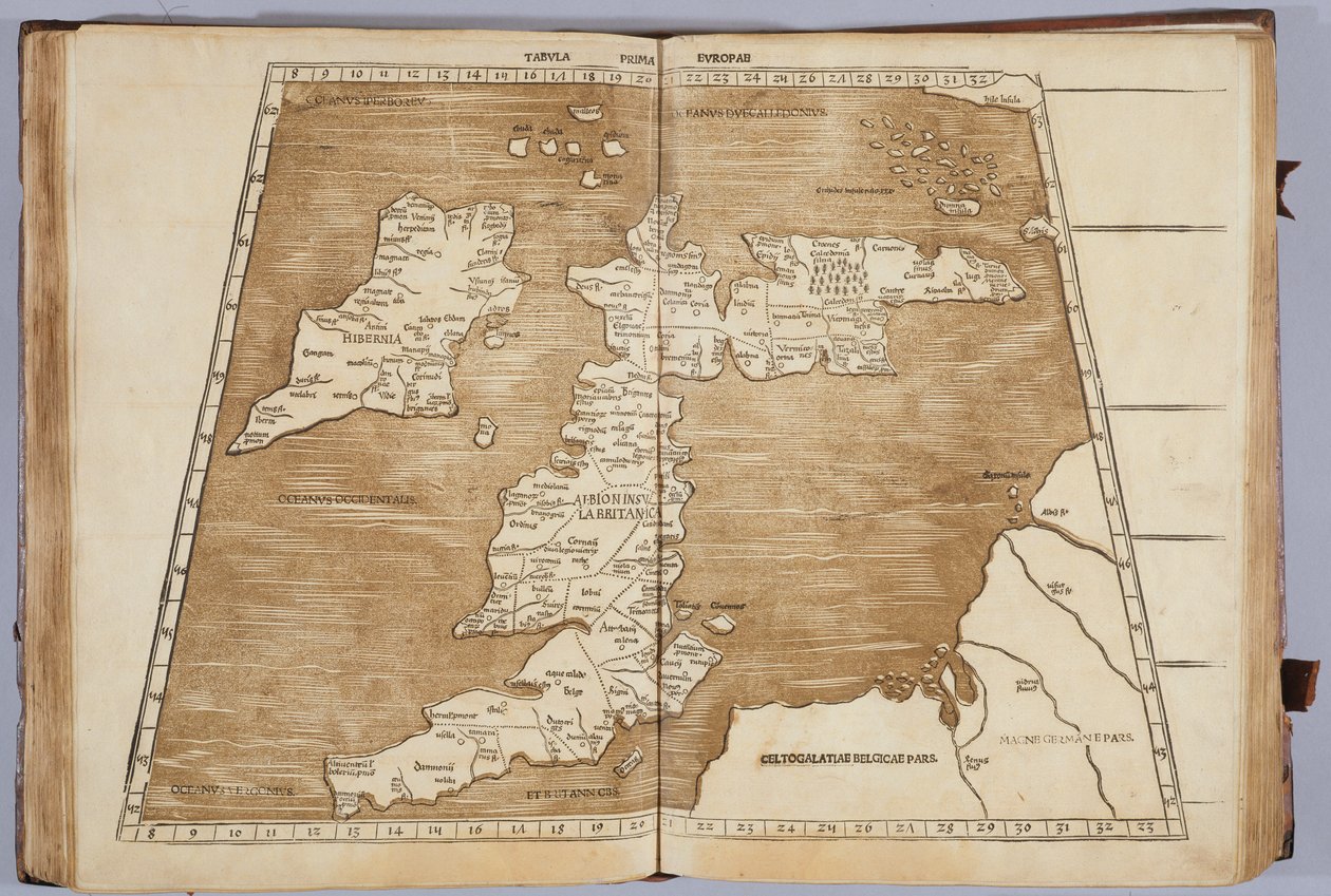 Tabula Prima Europa, from 'Geographie opus novissima traductione e ...