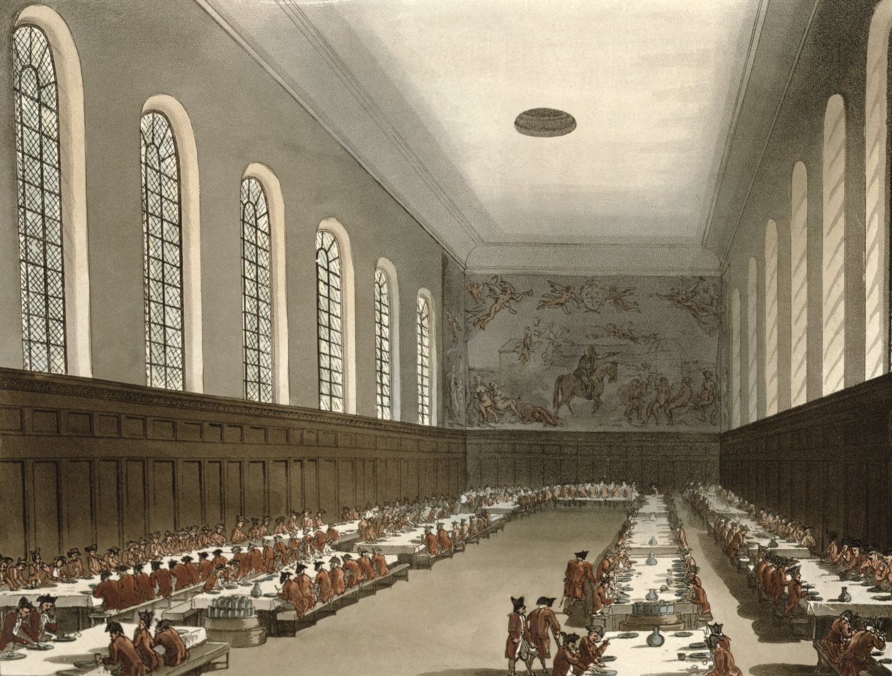 Military Hospital, Chelsea, from Ackermann