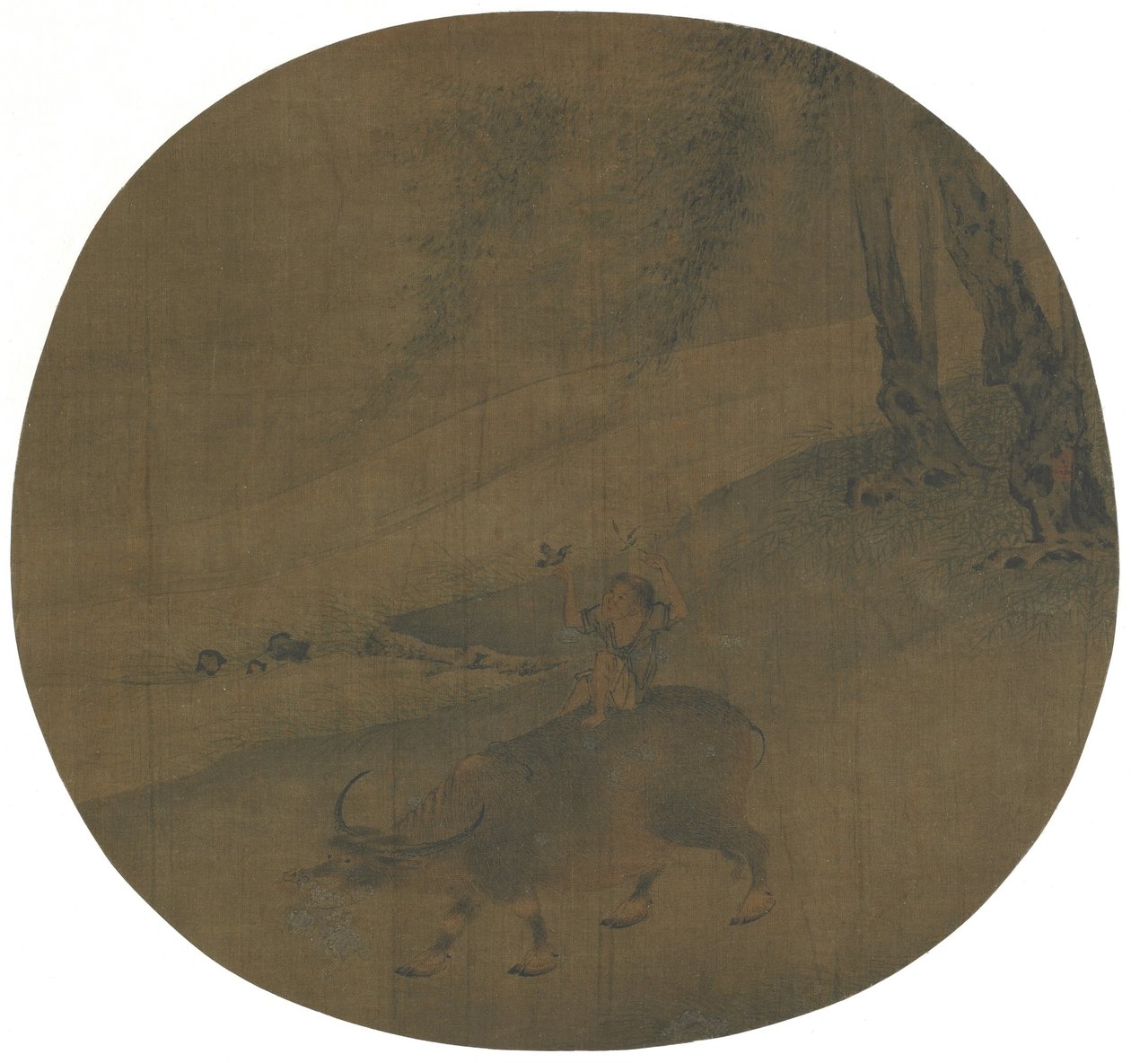 Boy on a Water Buffalo, Ming dynasty, 16th-17th century by Qin Shunyou