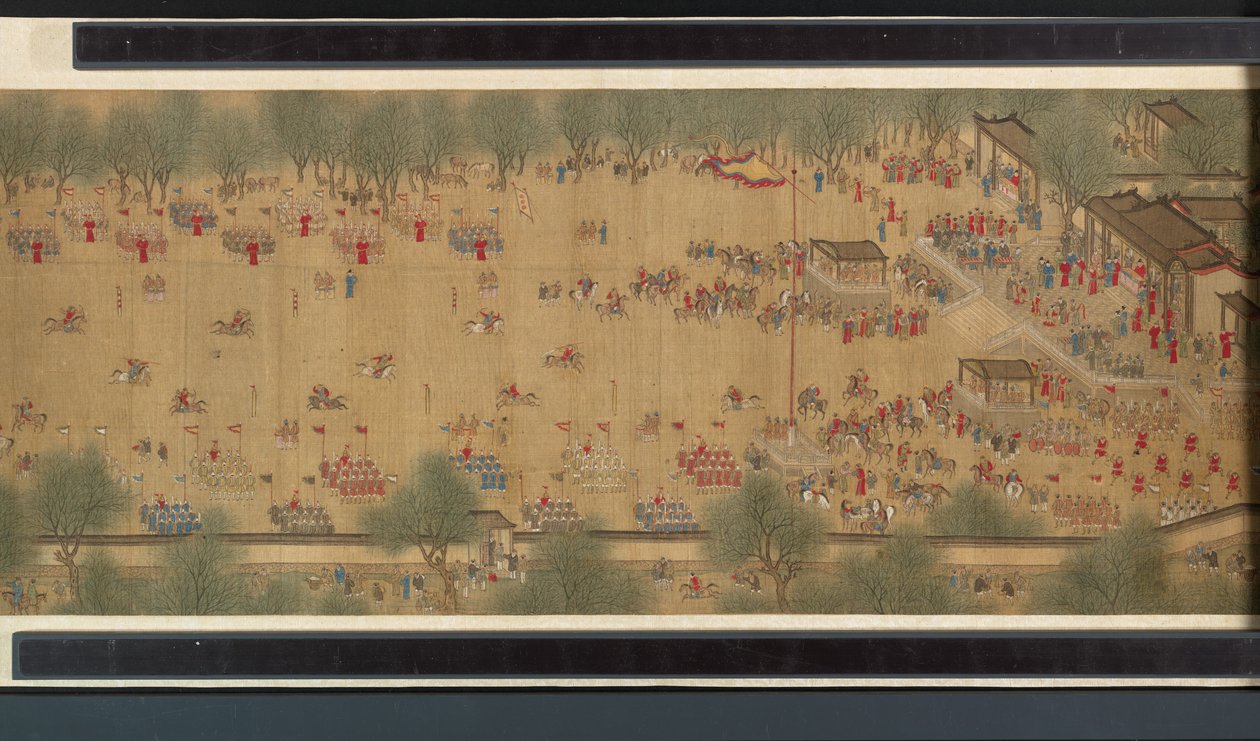 Spring Festival on the River by Qing Dynasty Chinese School