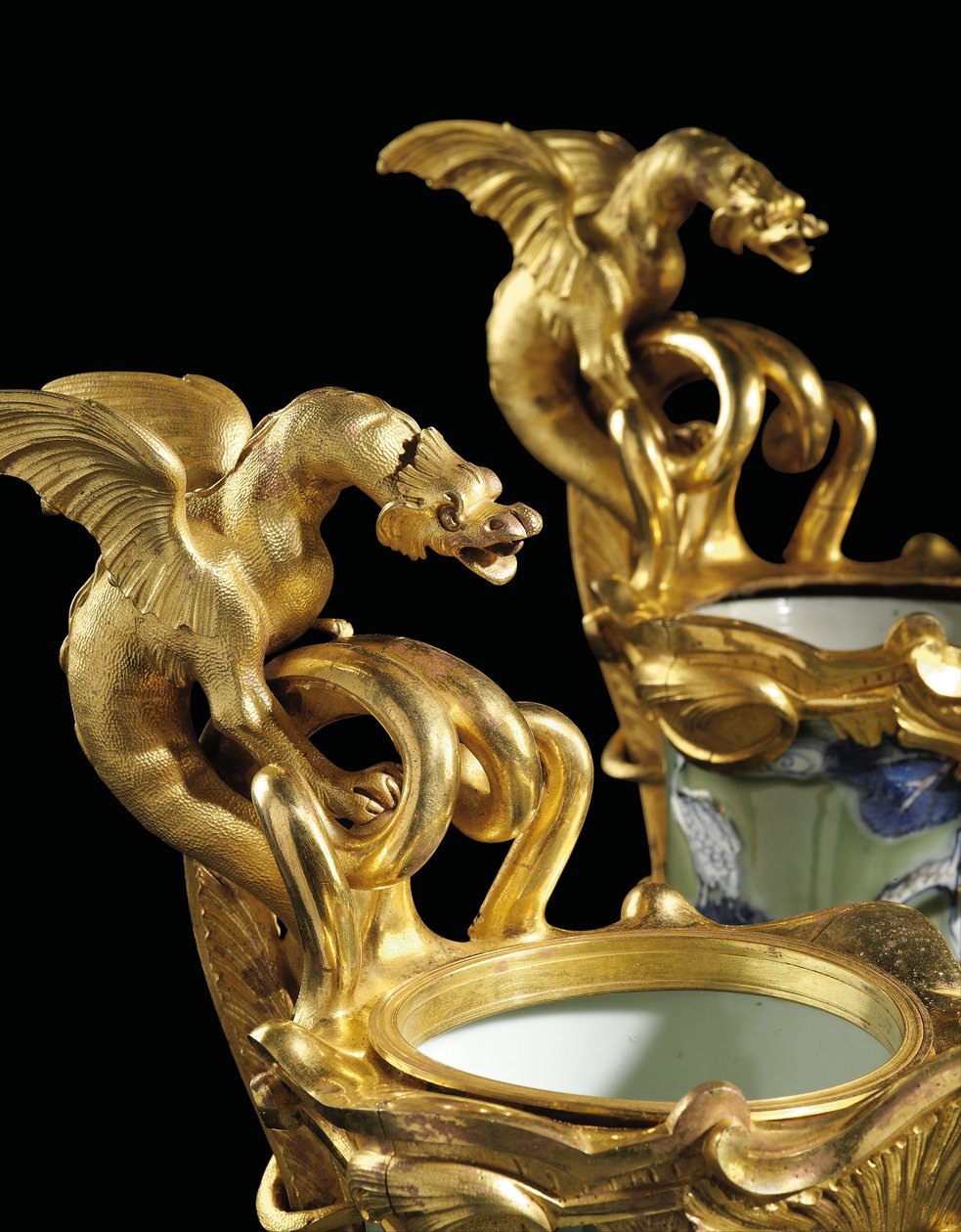 A Pair of Louis XV Ewers by Qing Dynasty - Kangxi Period Chinese School
