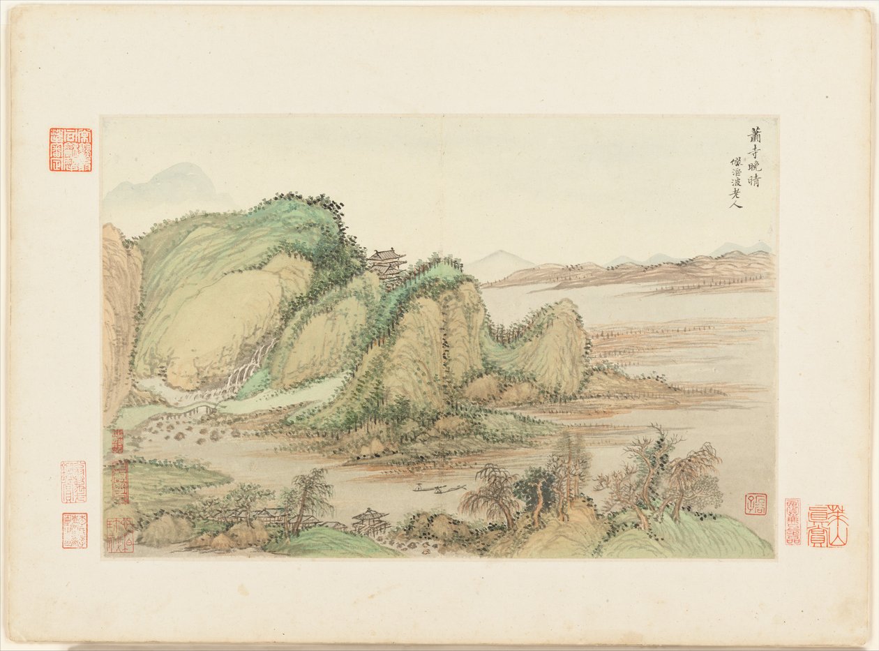 Landscapes after old masters by Qing Dynasty Chinese School