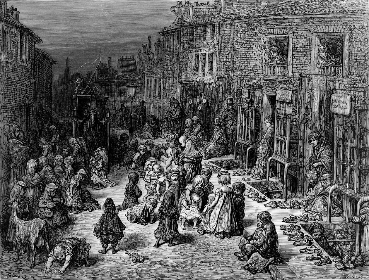 Dudley Street, Seven Dials, 1872 by Quesnel