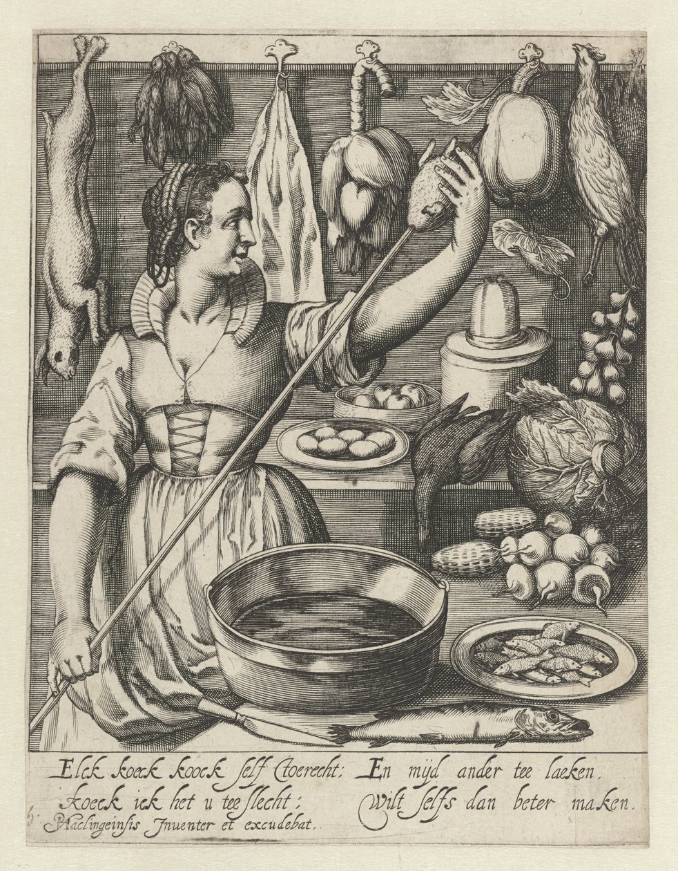 The Kitchen Maid by Quirin Boel (possibly)