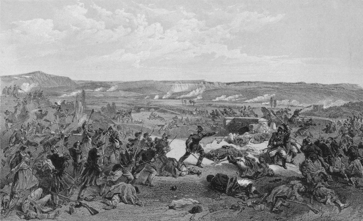 Battle of the Tchernaya, 16th August 1855 by RM Bryson