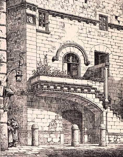 House of Santa Rosa, Viterbo, Italy, from 