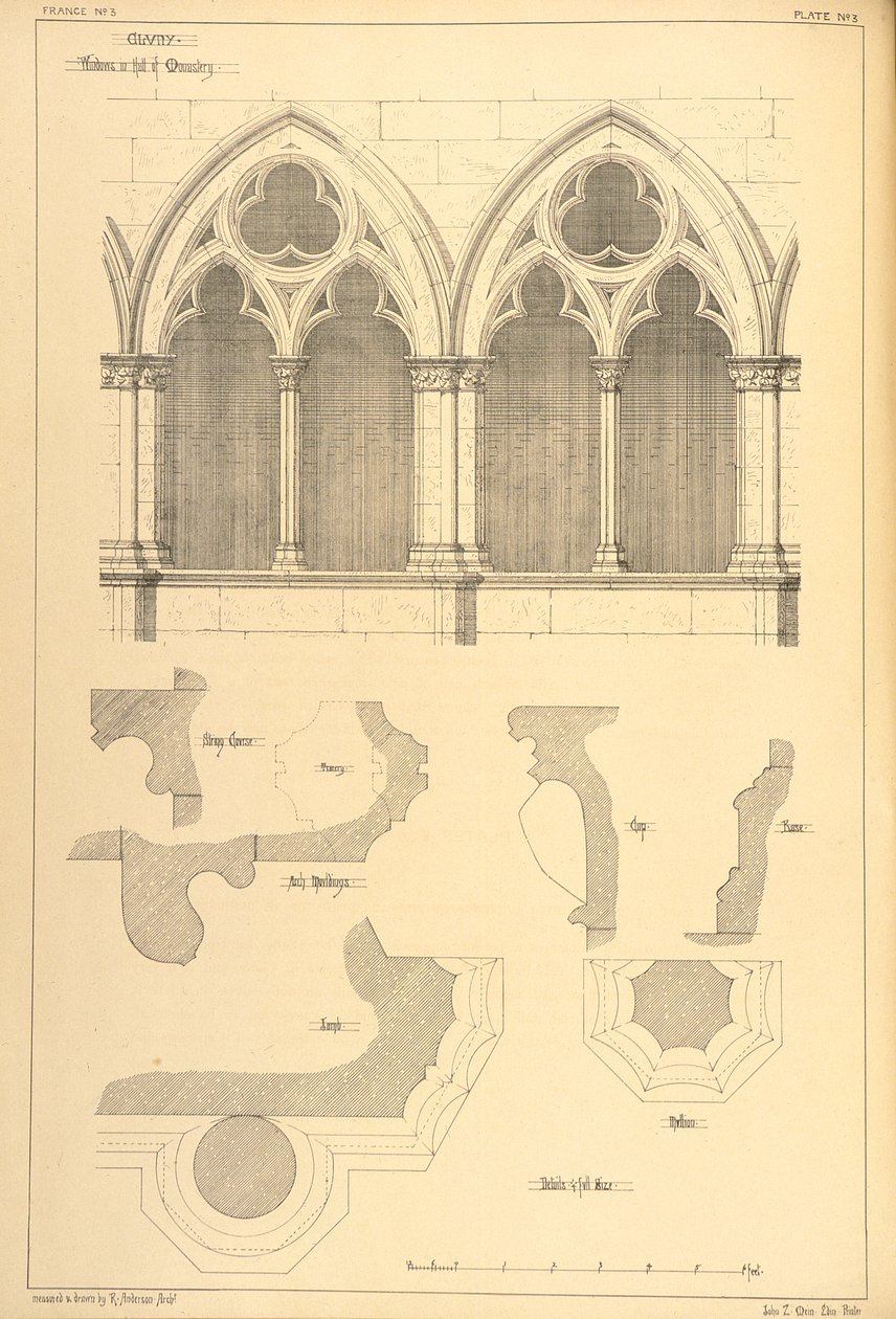 Windows in the Hall of the Monastery, Cluny, from 