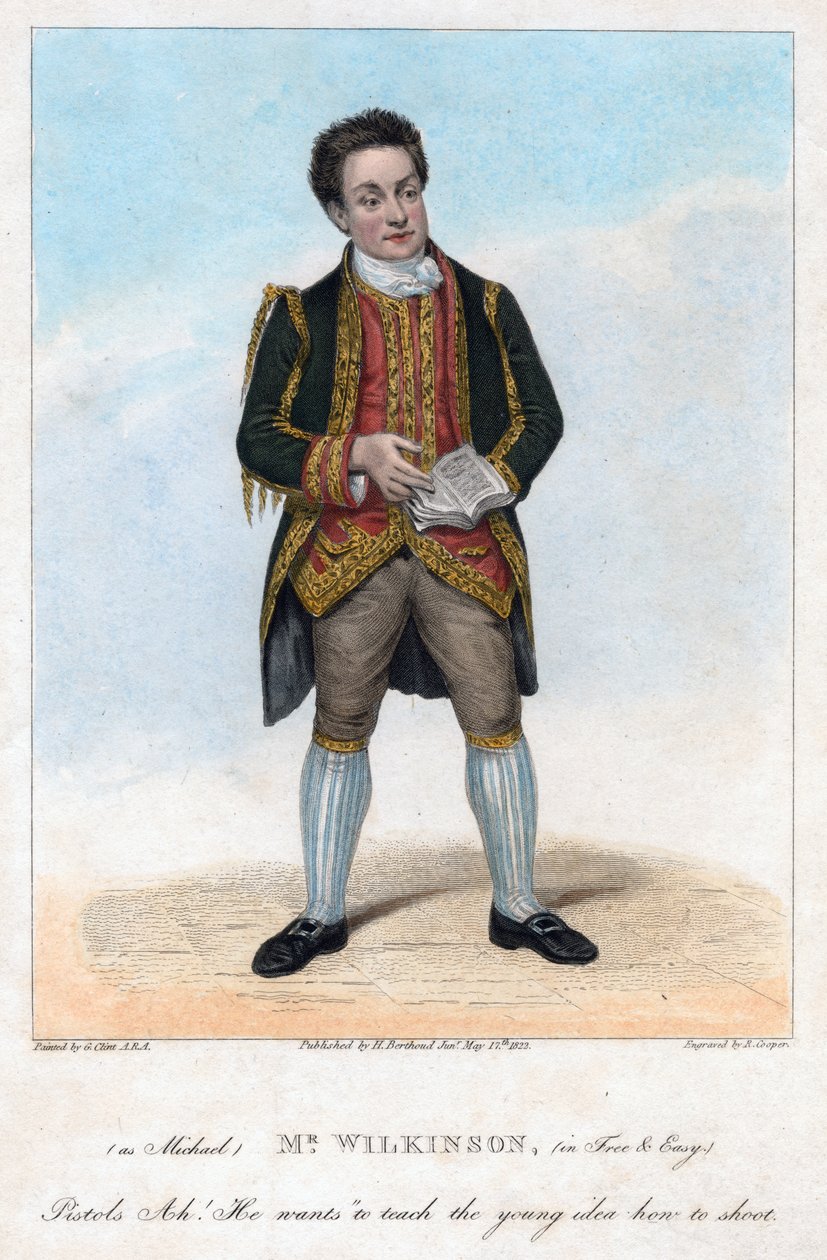 Mr Wilkinson as Michael in Free and Easy, 1822 by R. Cooper
