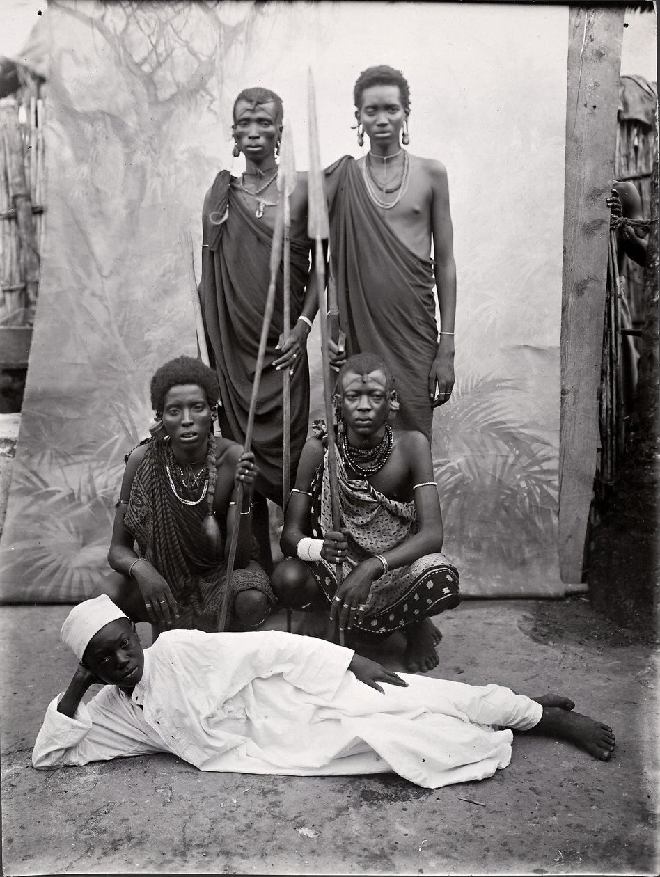 Maasai warriors by R. V. Pereira