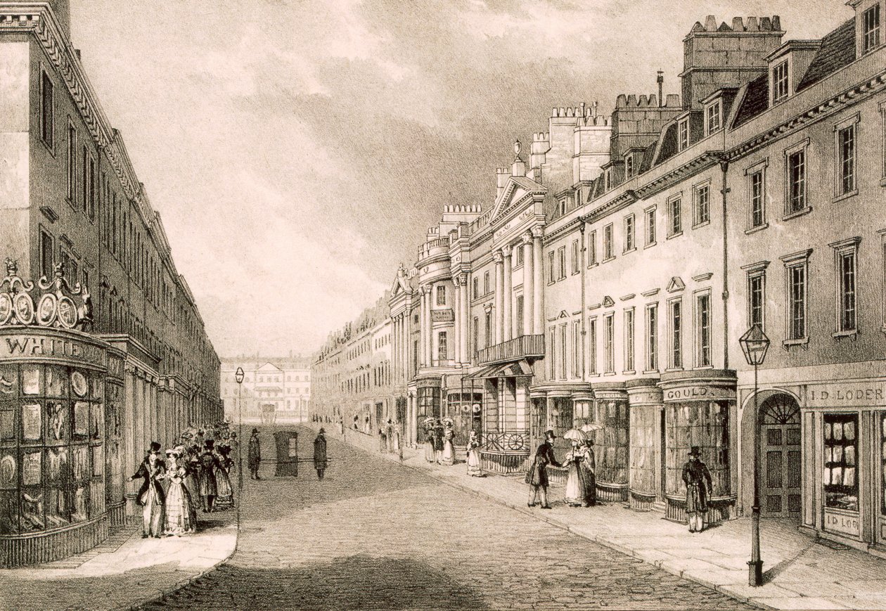 Milsom Street, c1883 by R. Woodroffe