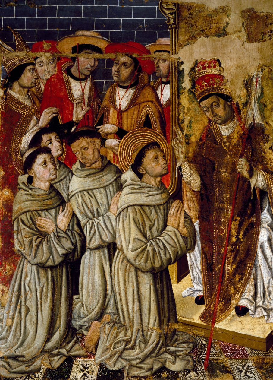 Cycle of miracles (detail) by Rafael & Figuera Joan (active c.1454-1477) Tomas