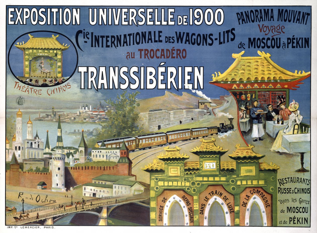 Exposition Universelle 1900. Compagnie Internationale des Wagons-Lits by Rafael de Ochoa y Madrazo