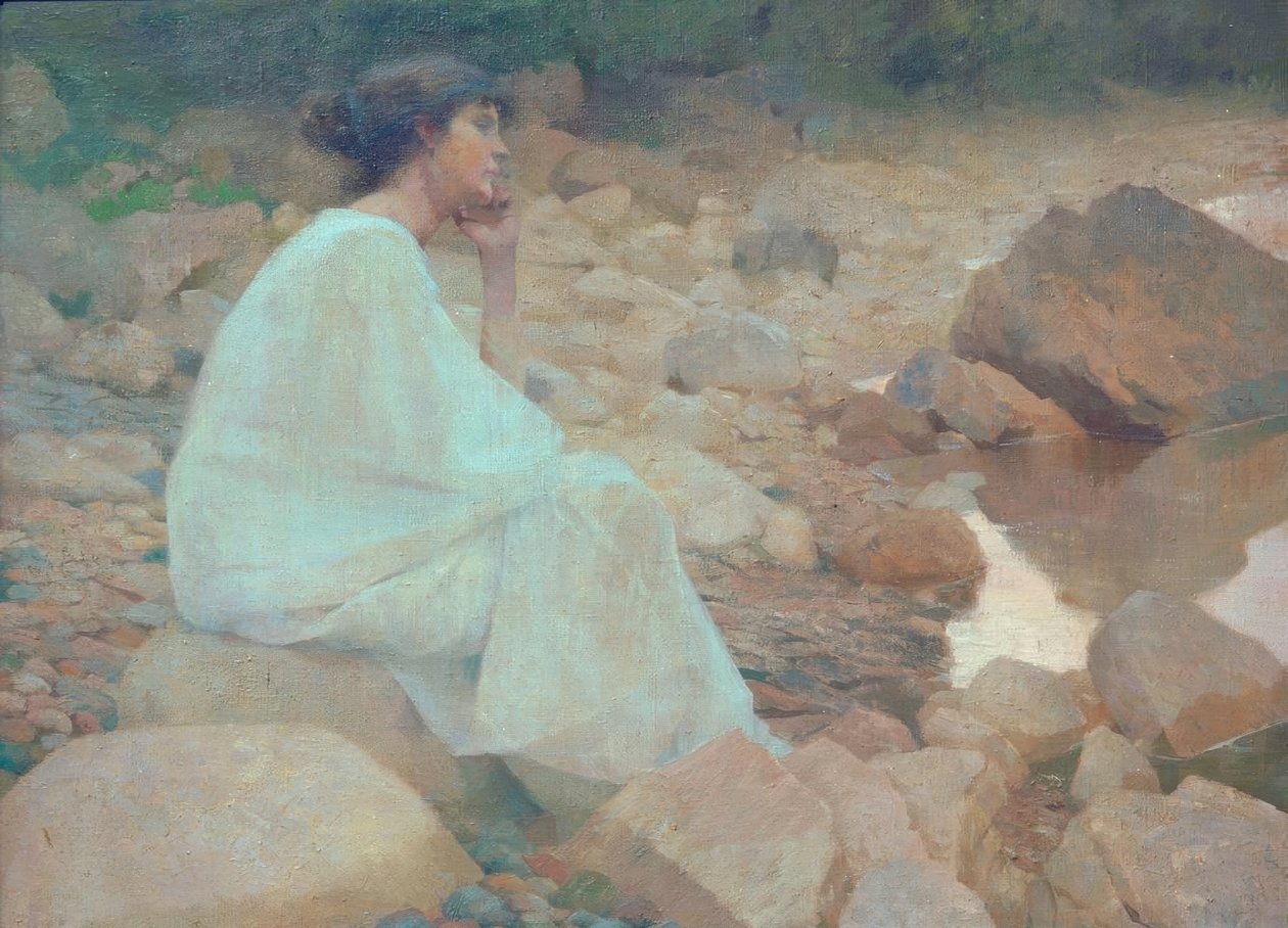 On the Seashore by Raffael Schuster-Woldan