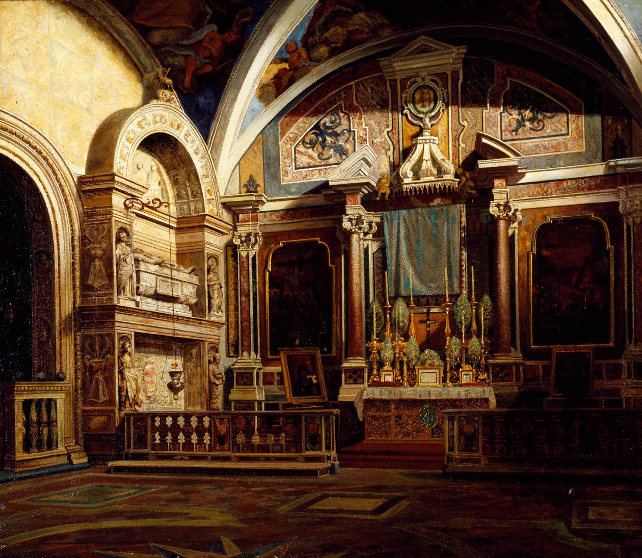 Interior of San Domenico Maggiore by Raffaele Armando Califano Mundo