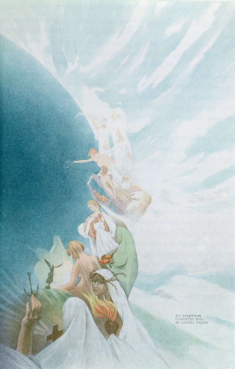 Teaching the Hereafter and Inspiration, Illustration to a Text by Gustave Flaubert (1821-80) from the Anthology Nos Invisibles by Charles d