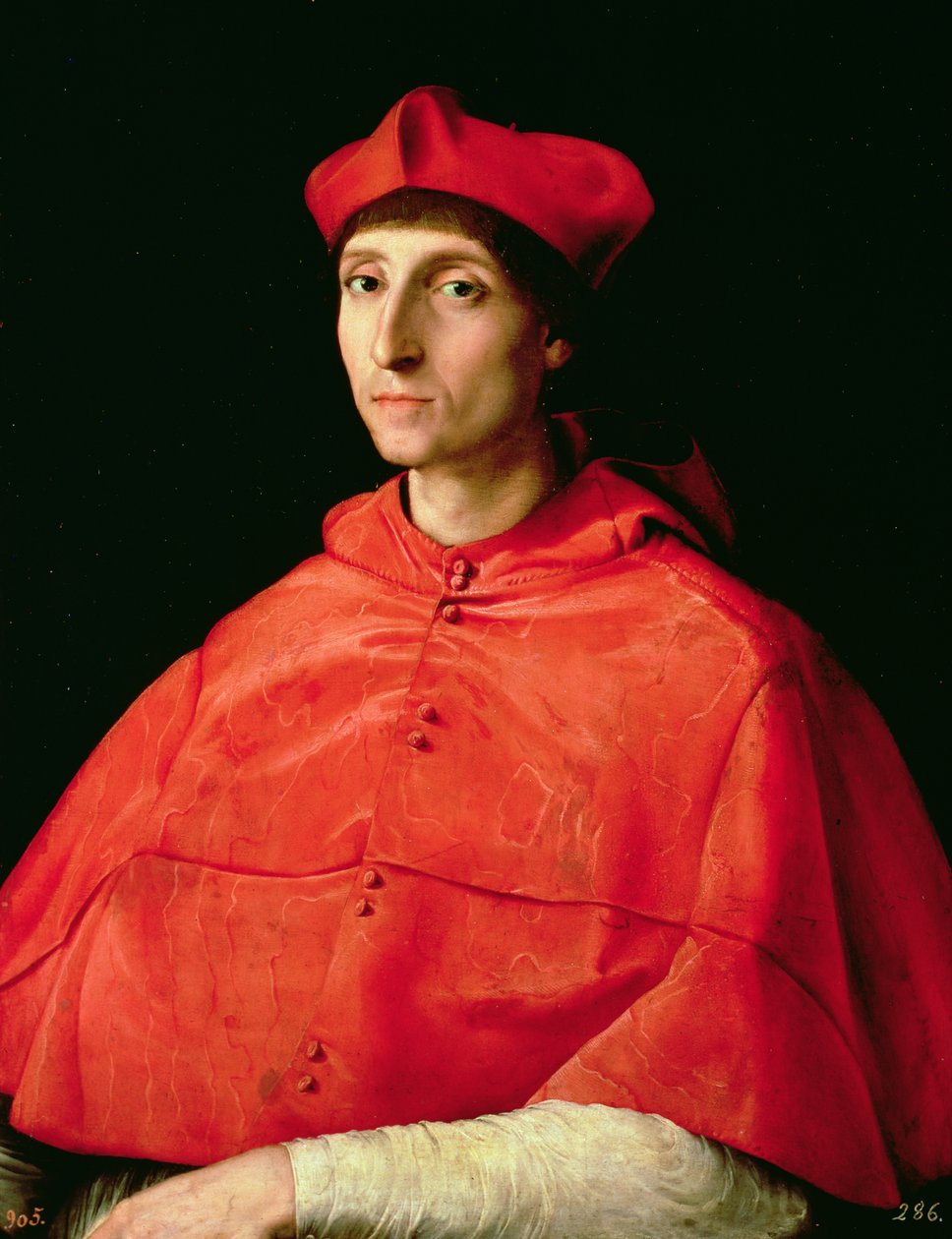 Portrait of a Cardinal by Raffaello Sanzio Raphael