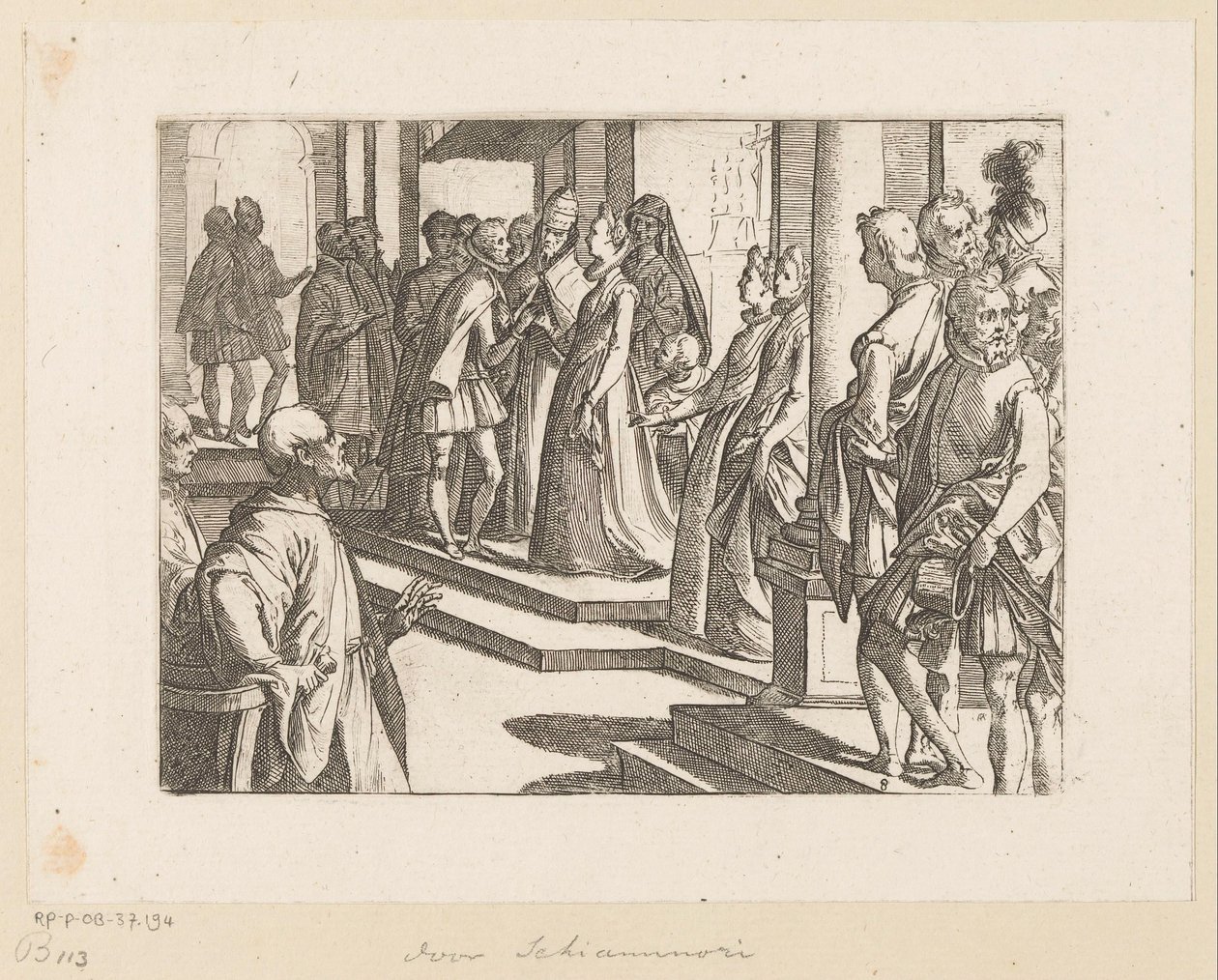 Engagement of Margaret of Austria and King Philip III by Raffaello Schiaminossi