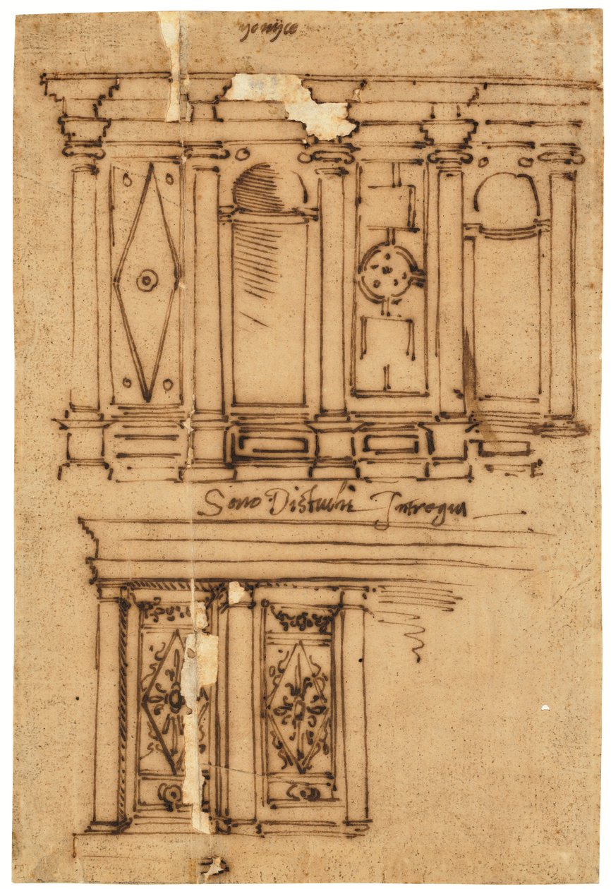 Design for a Wall Decoration by Raffaello da Montelupo