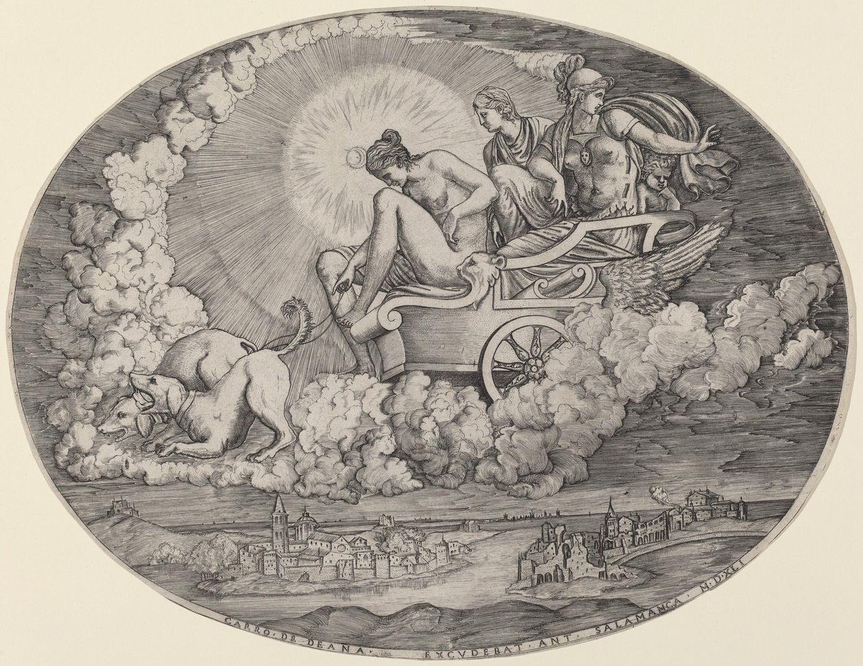 The Chariot of Diana by Raimondi School