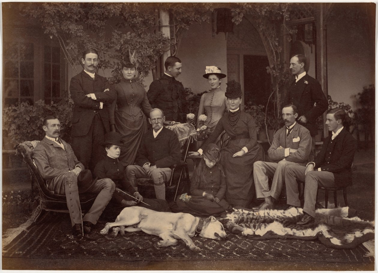 His Eminence Commander in Chief and Party, Shimla by Raja Deen Dayal