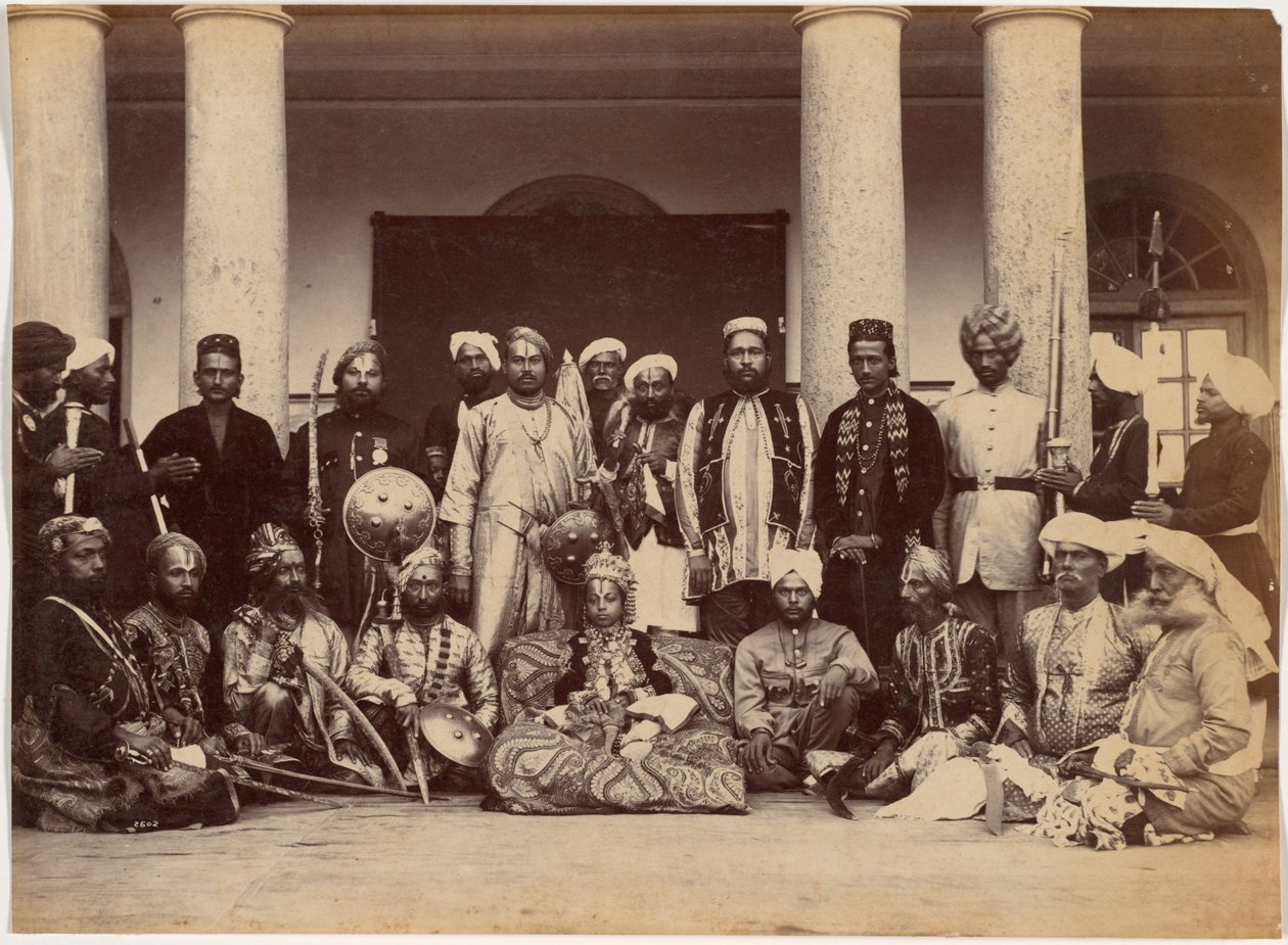 Maharaja of Rewa and Sardars by Raja Deen Dayal