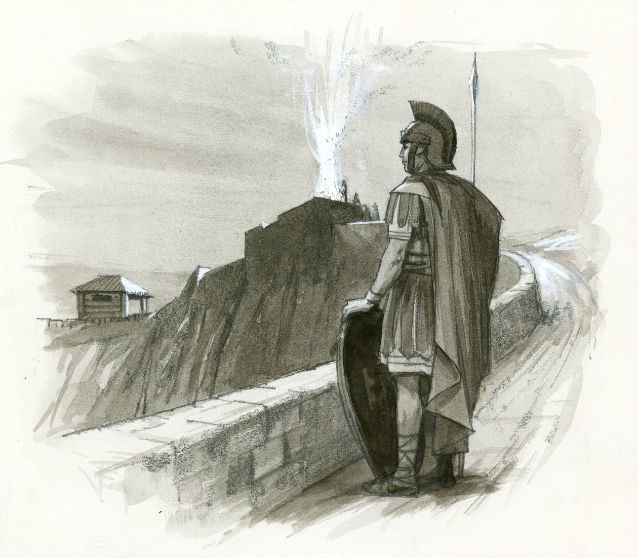 A Roman Signal Fire by Ralph Bruce