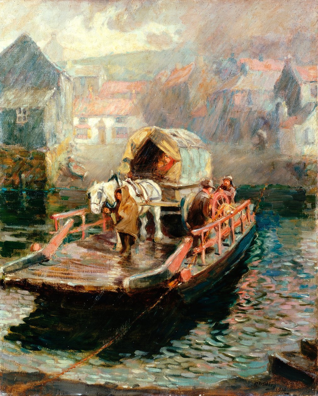 Hylton Ferry by Ralph Hedley: Premium art reproduction
