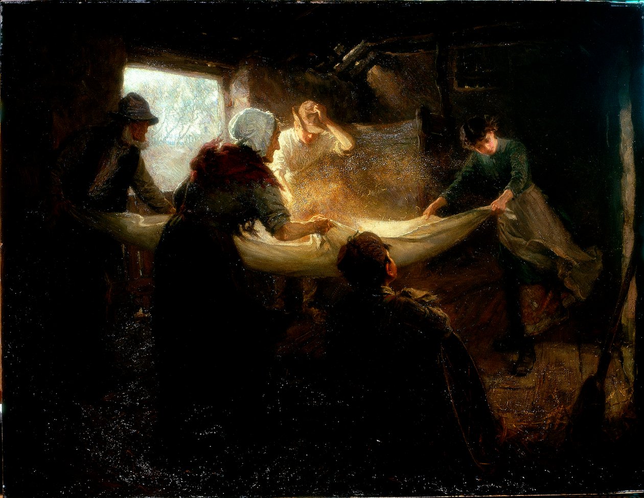 The Winnowing Sheet, 1898 by Ralph Hedley