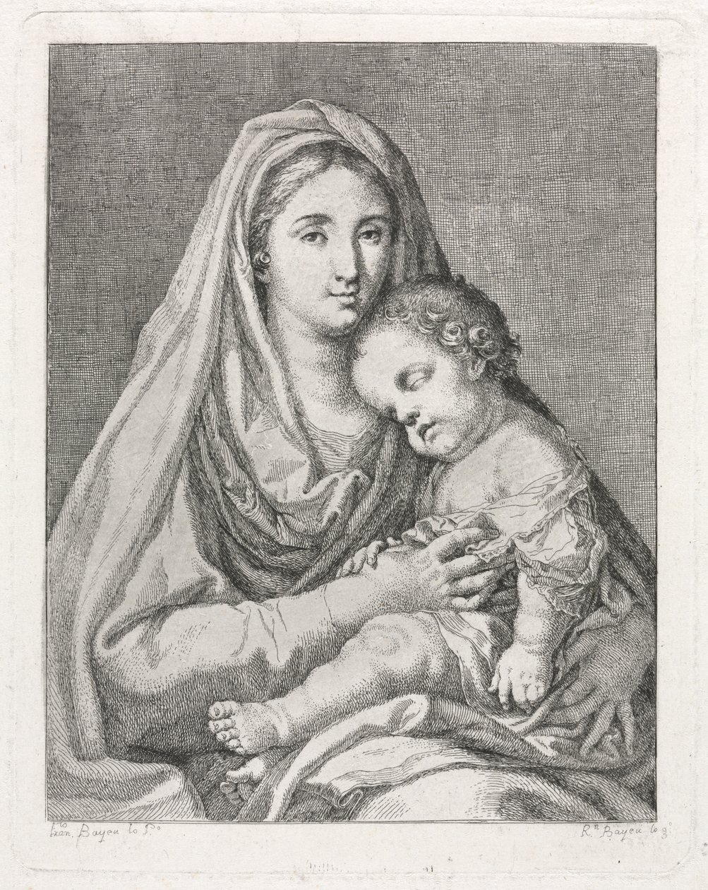Madonna and Child (after Francisco Bayeu y Subias) by Ramon Bayeu y Subias