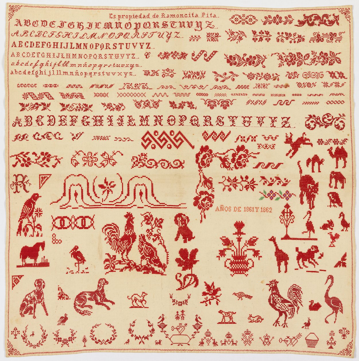 Sampler by Ramoncita Pita: Highest-quality art reproduction