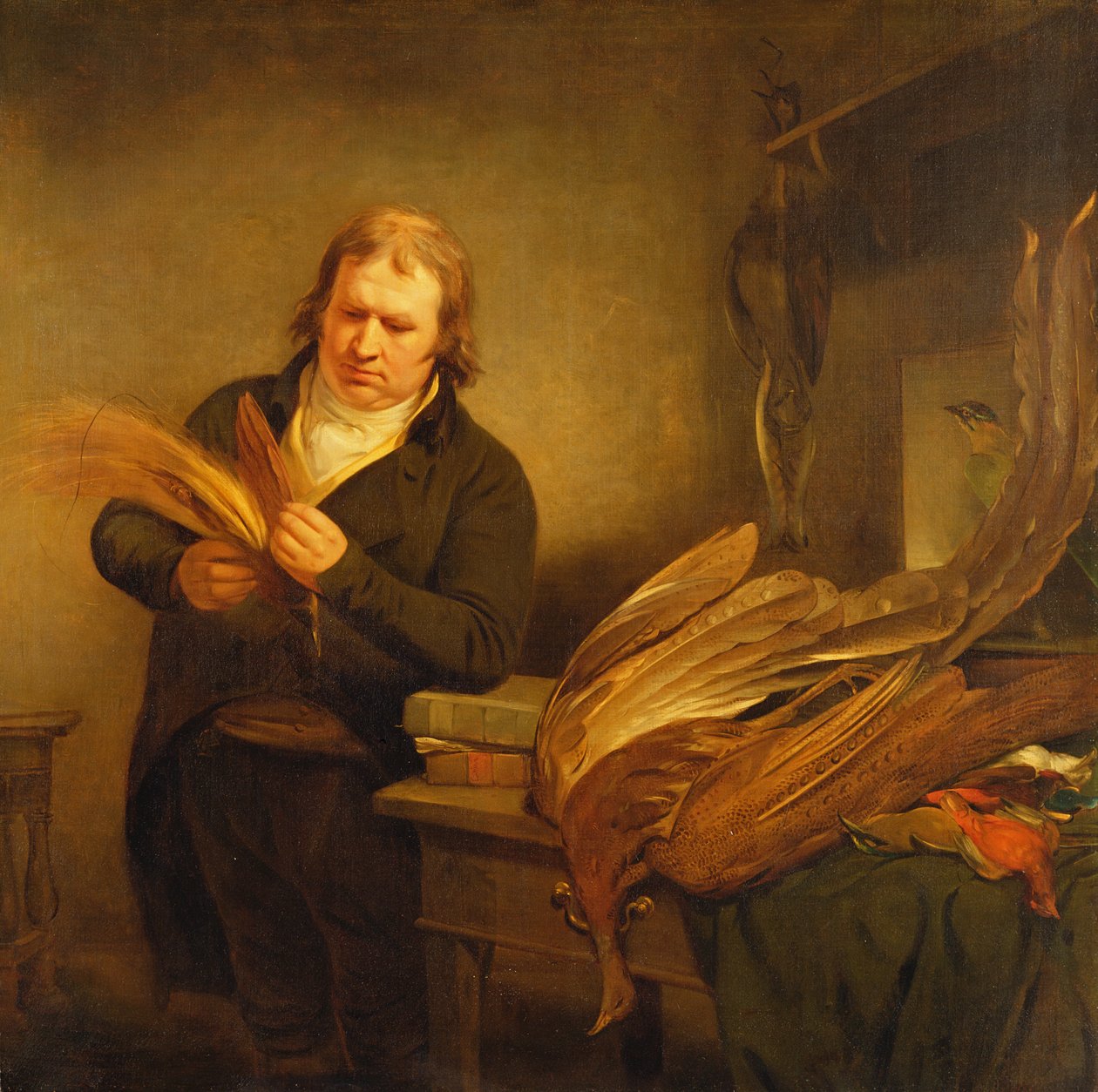 An Ornithologist, probably Mr. Thomson, Animal and Bird Preserver to the Leverian and British Museums by Ramsay Richard Reinagle