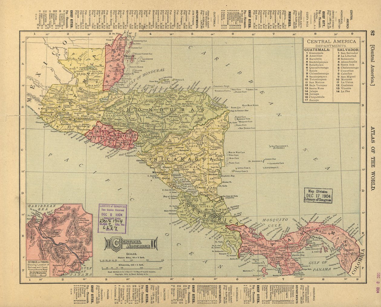 Central America by Rand McNally and Company