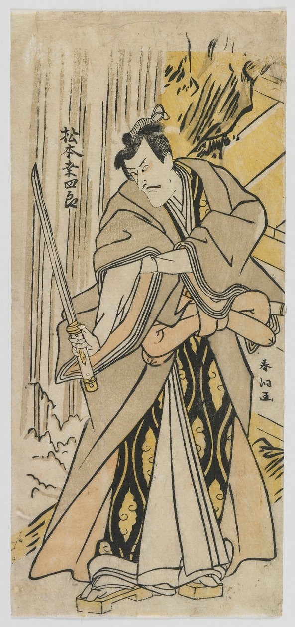 The Actor Matsumoto Koshiro V, Edo Period by Rantokusai Shundo