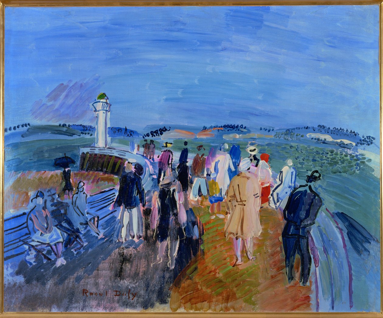 Jetty of Honfleur by Raoul Dufy