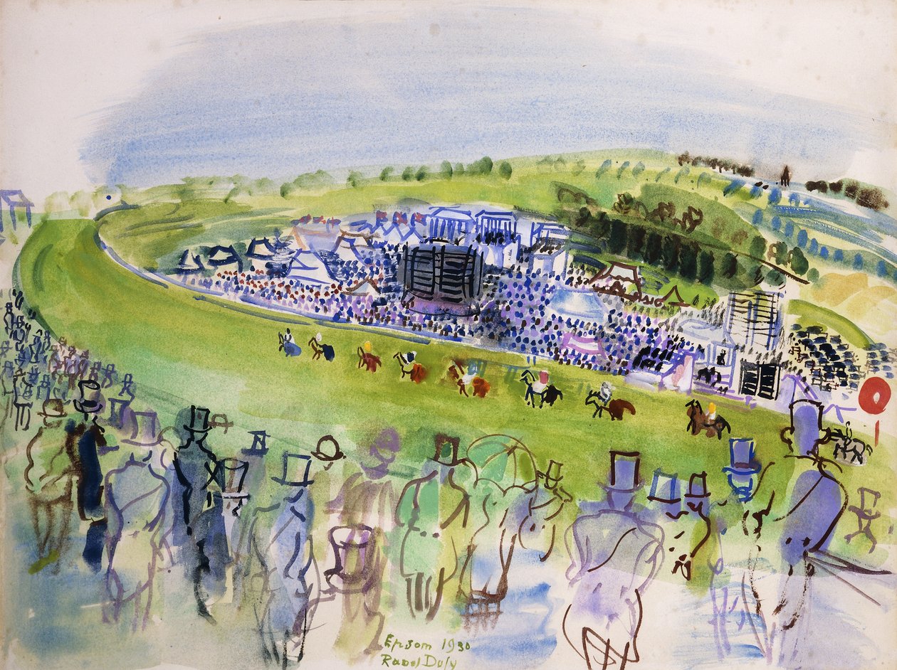 Derby Day (Epsom, Royal Enclosure) by Raoul Dufy