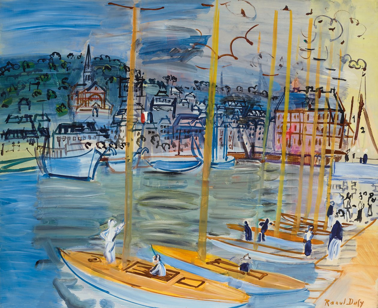 The Basin of Deauville by Raoul Dufy