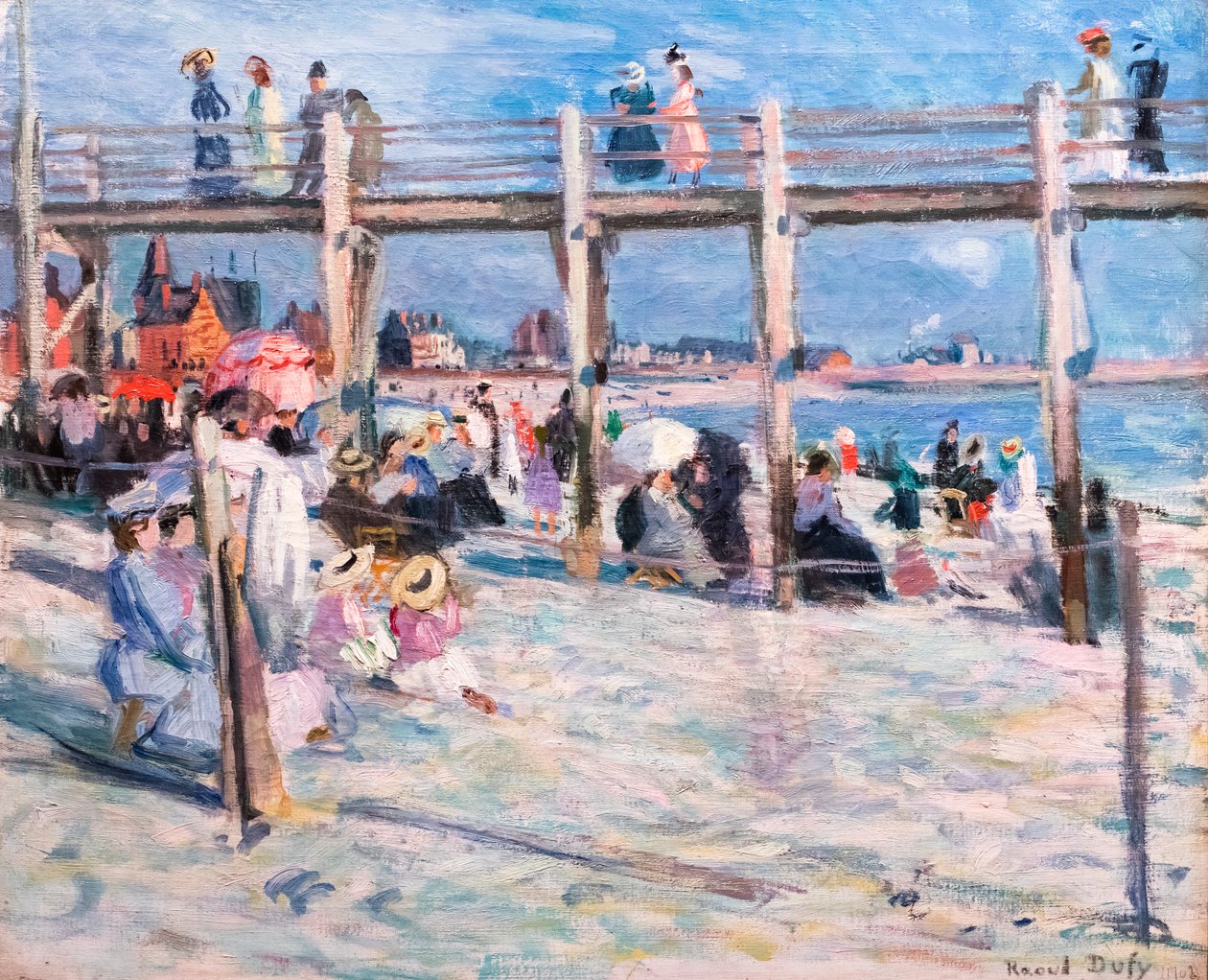 The Baths Marie-Christine at Ste-Adresse by Raoul Dufy