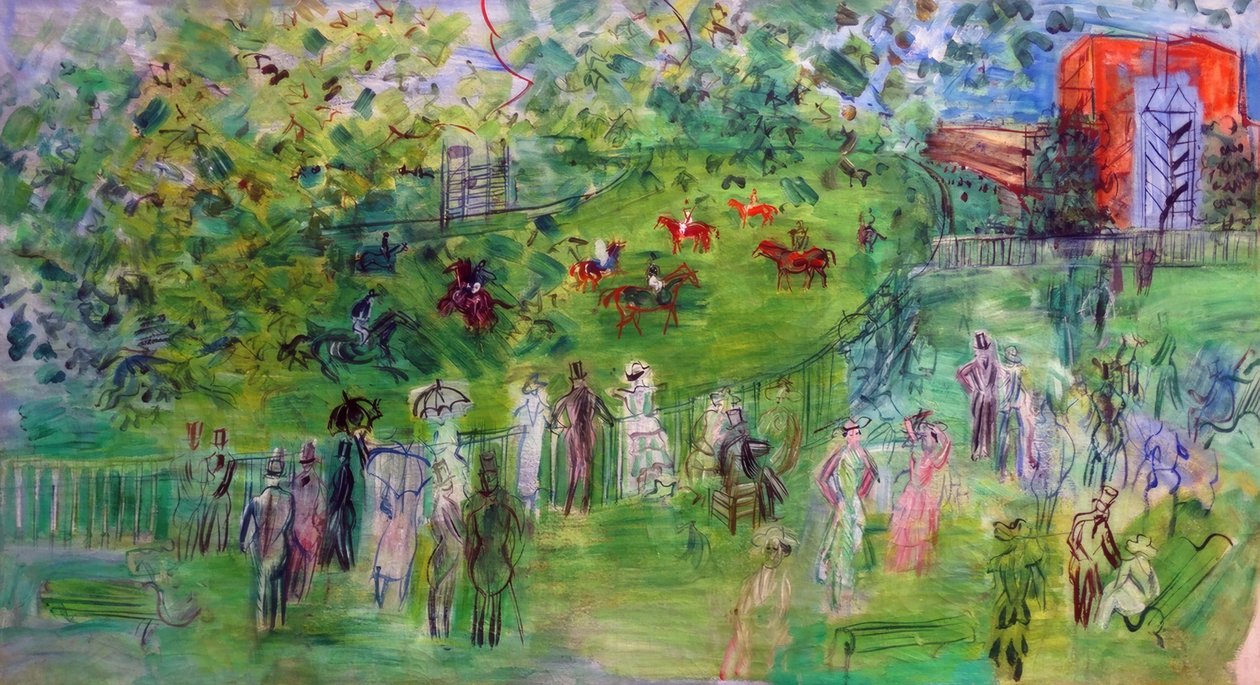 Racecourse at Ascot by Raoul Dufy