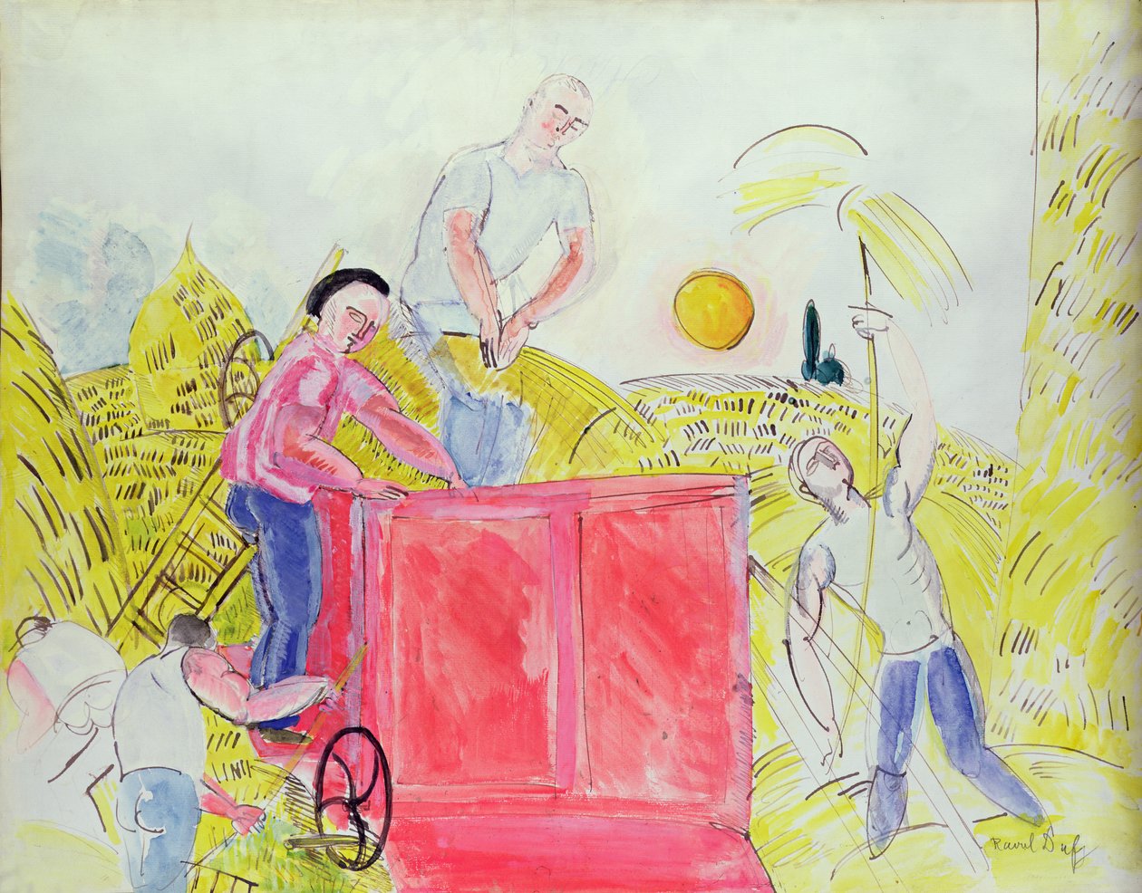 The Harvesters by Raoul Dufy