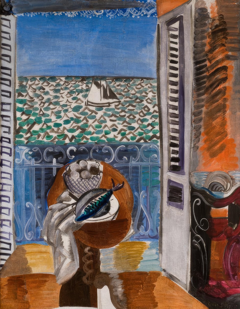 View Through A Window, Nice by Raoul Dufy