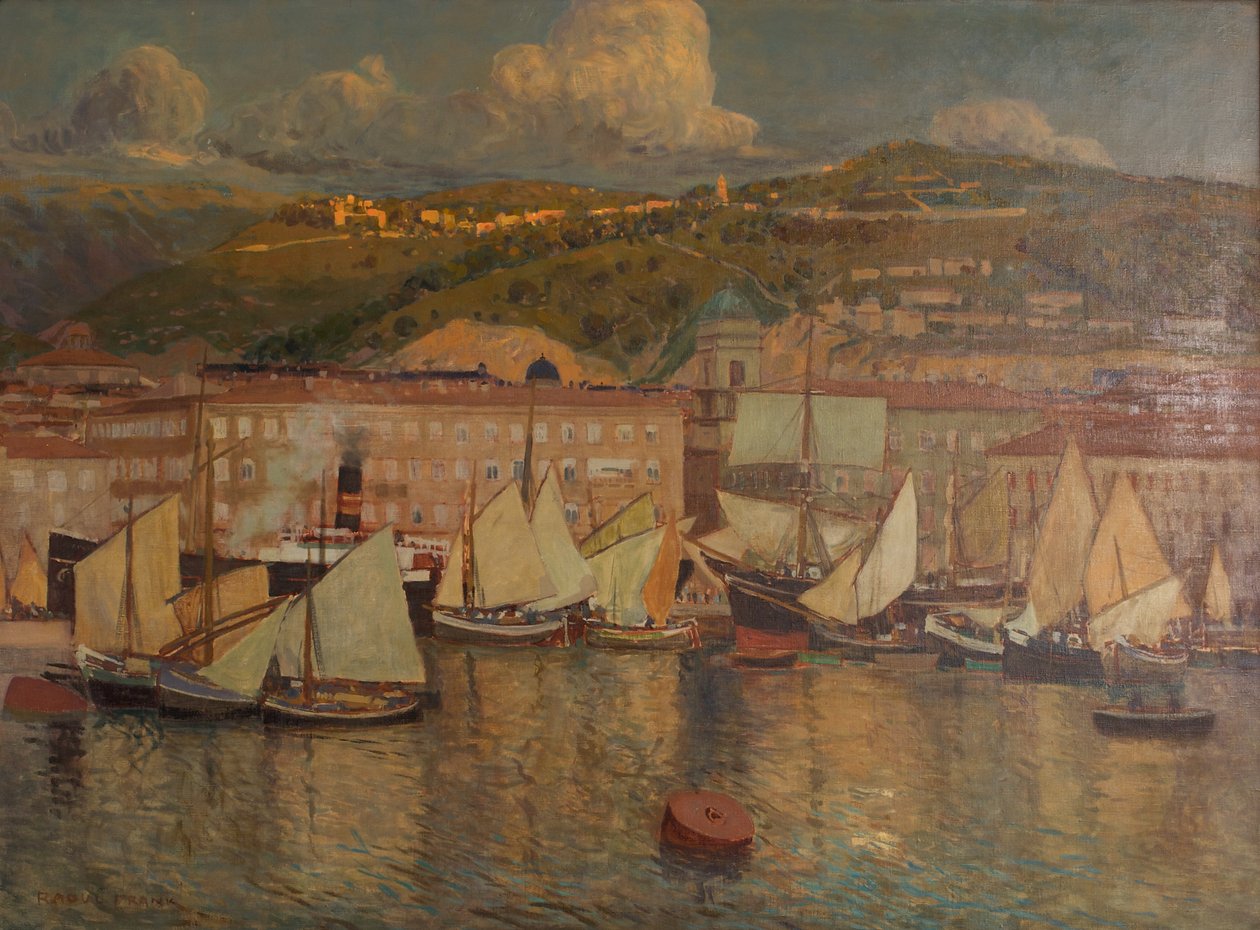 Summer Evening (Port of Fiume) by Raoul Frank