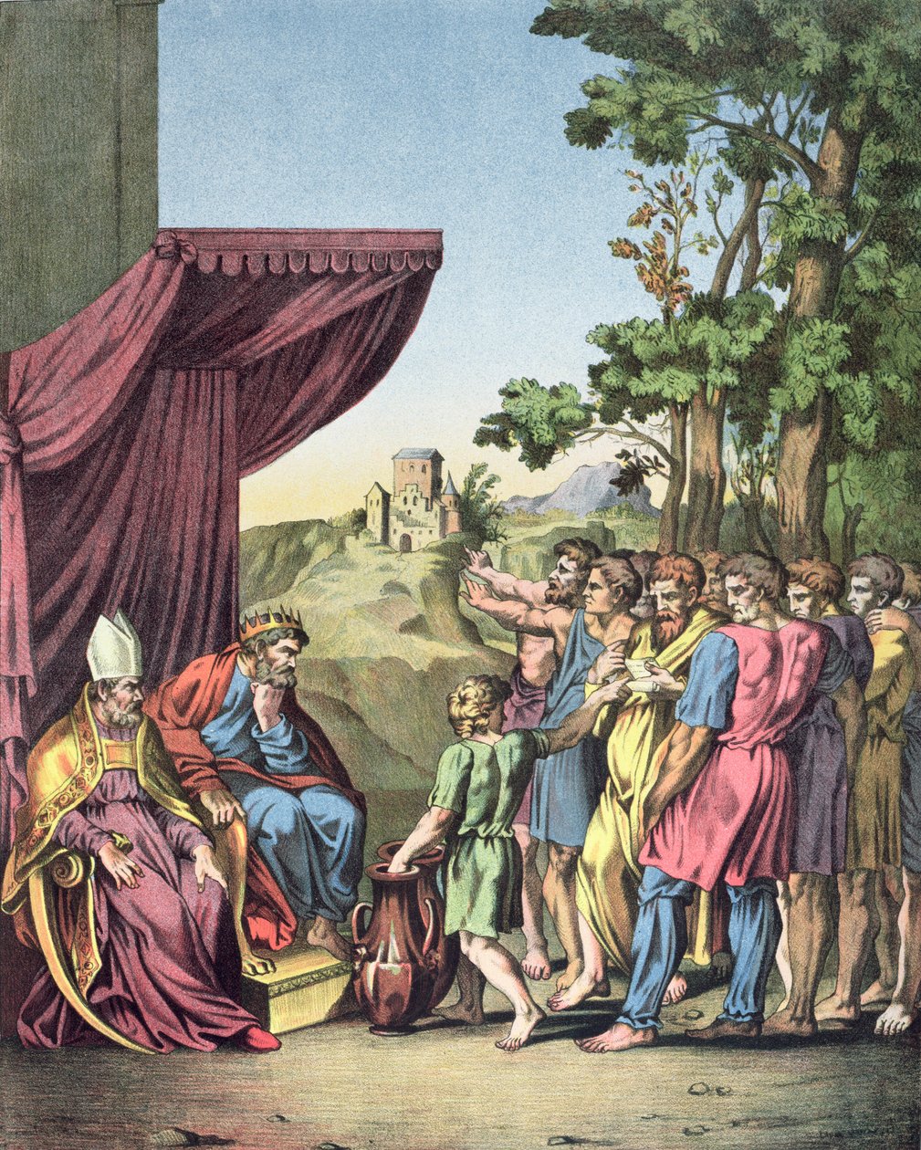 The Occupation and Division of the Land of Canaan by the Israelites by Raffaello Sanzio Raphael