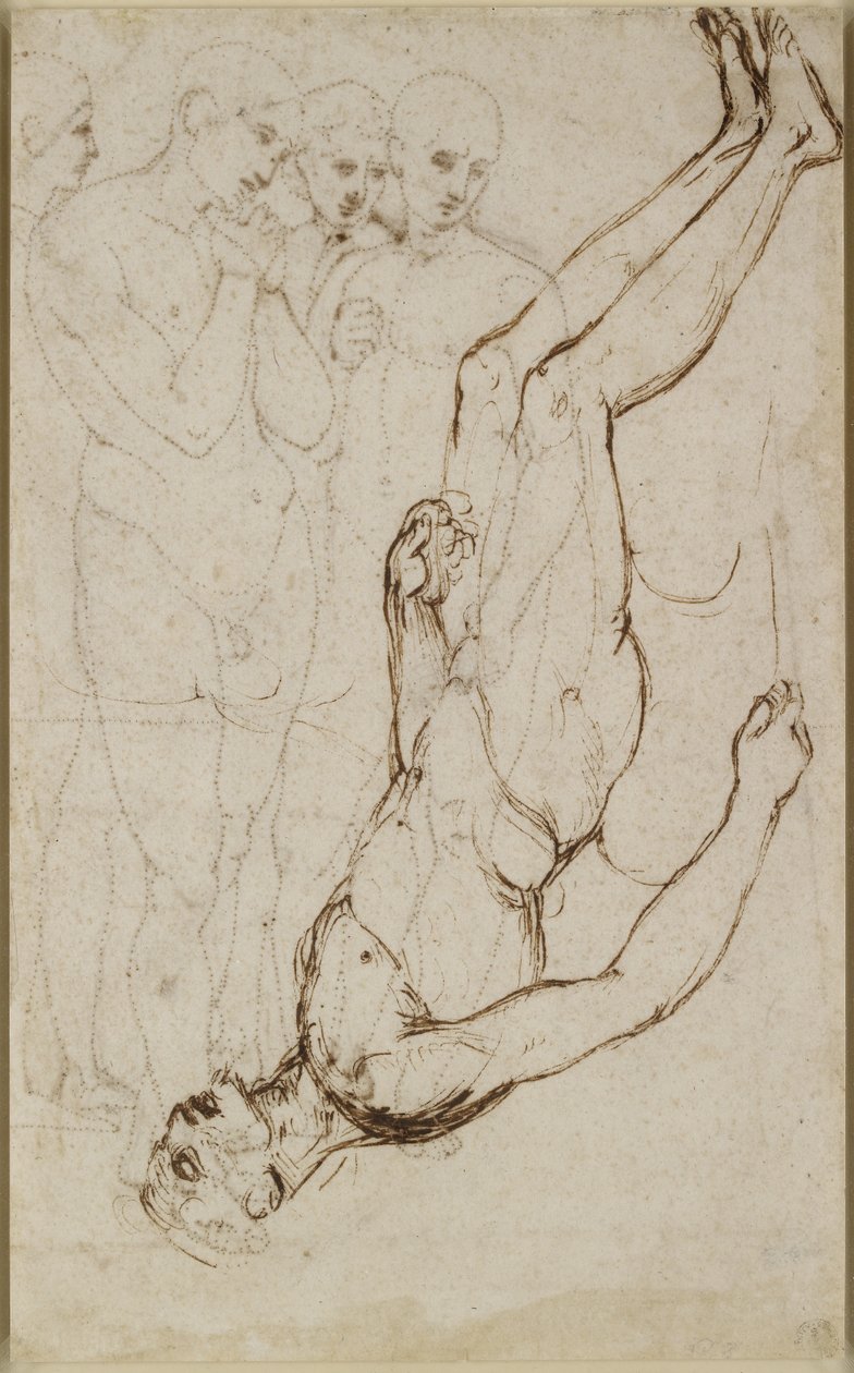 Verso: Study of the Body of Christ in a Pietà, WA1846.171 by Raffaello Sanzio Raphael