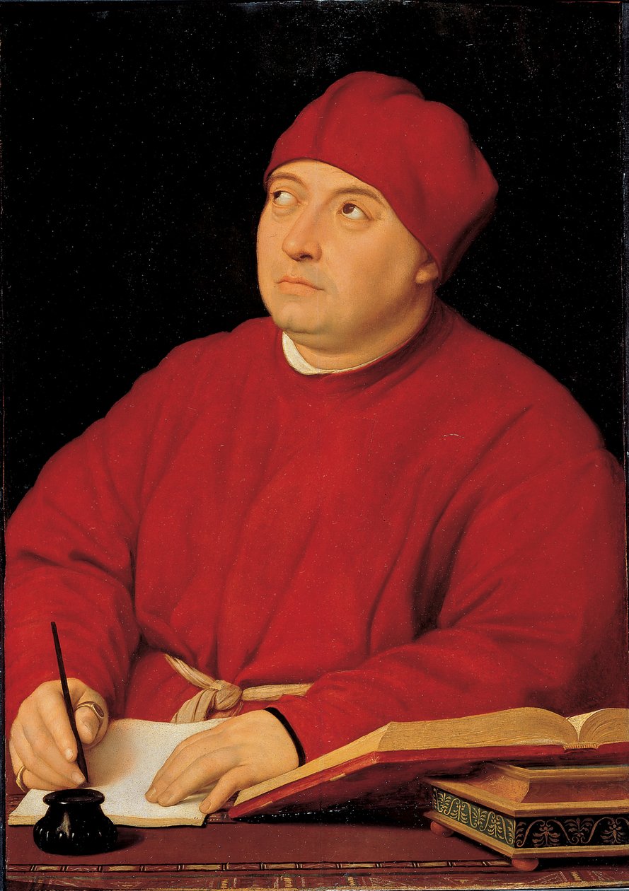 Portrait of Cardinal Tommaso Inghirami by Raphael (1483-1520) (& studio)