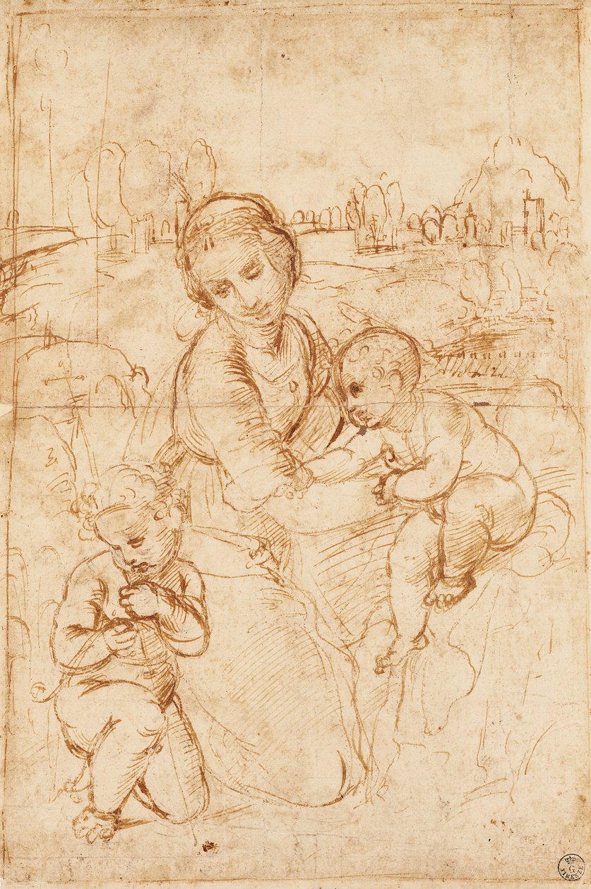 Madonna and Child with the Infant Saint John the Baptist by Raphael (1483 1520)