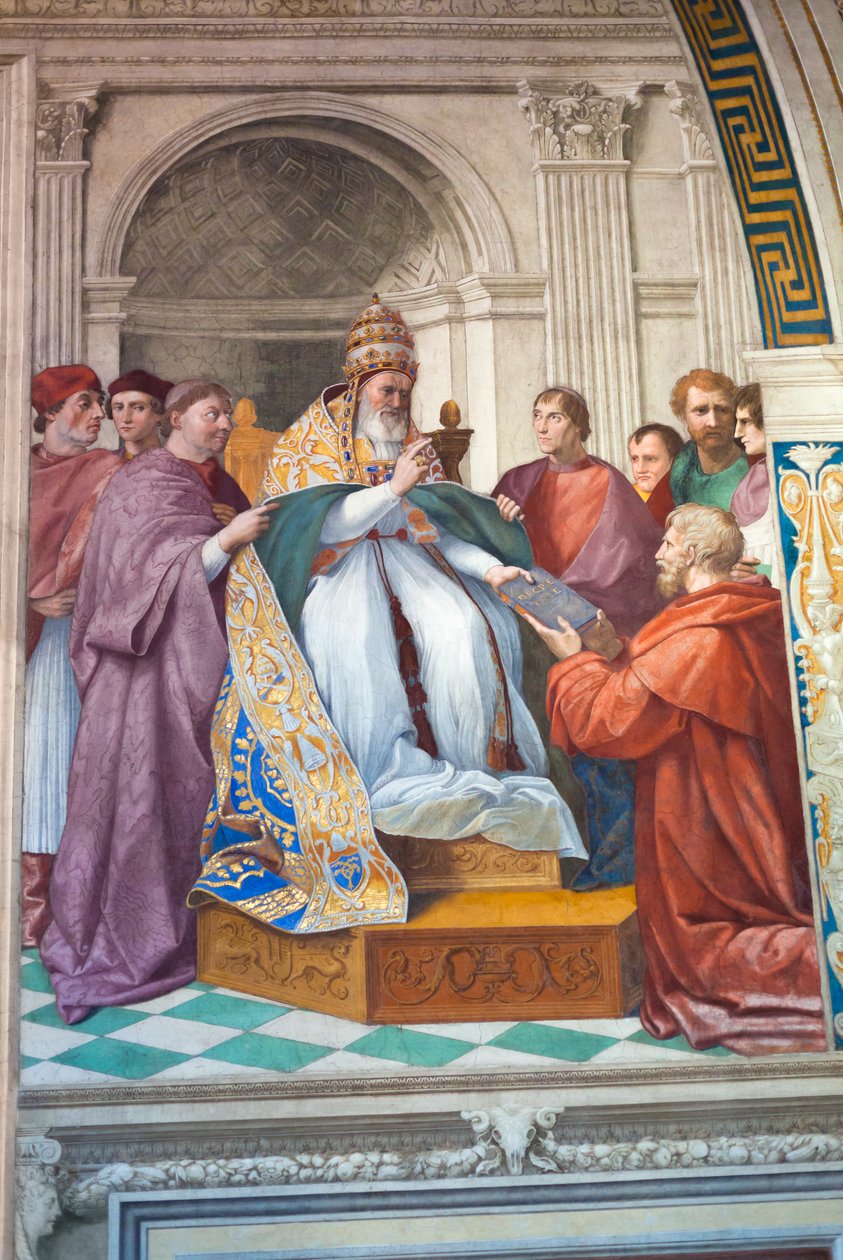 The Delivery of the Decretals to Pope Gregory IX by Raphael (1483-1520)