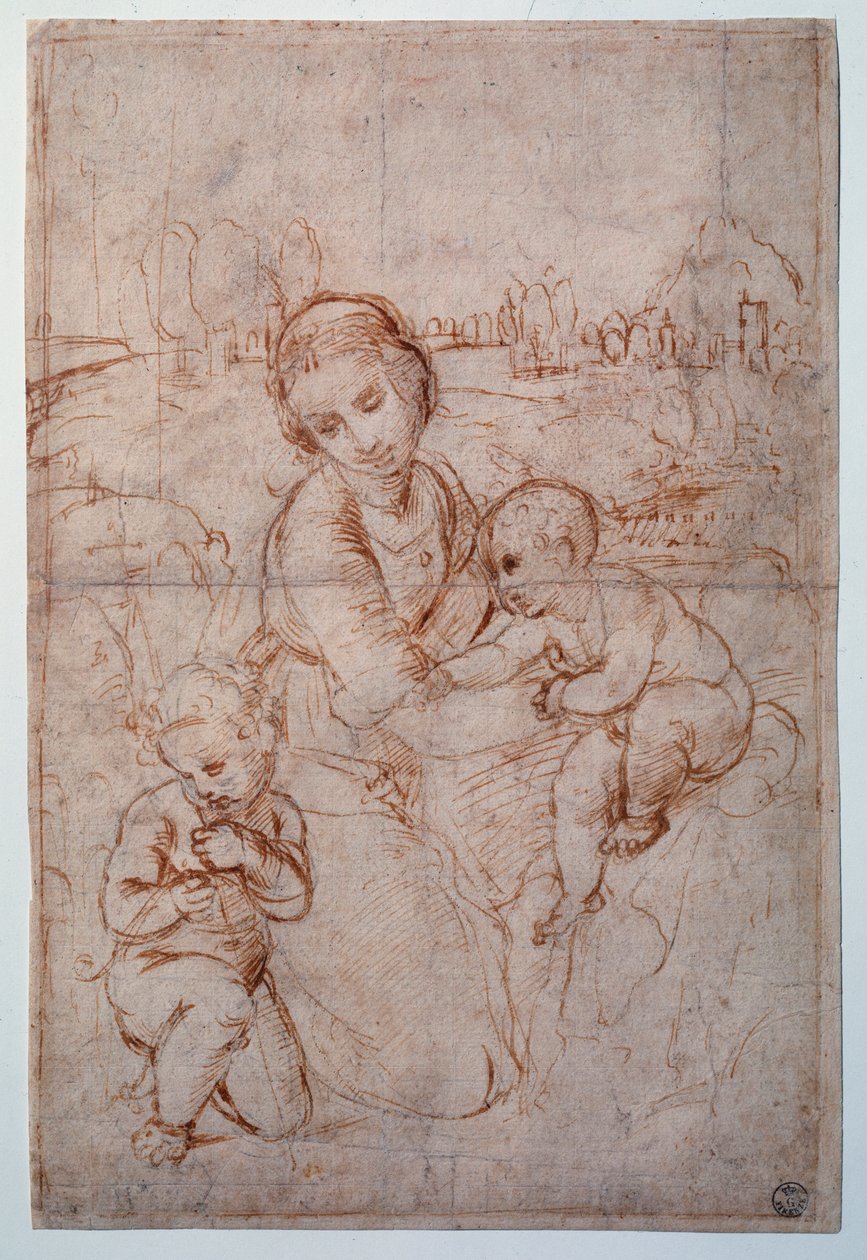 The Virgin of Prince Esterhazy Study by Raphael